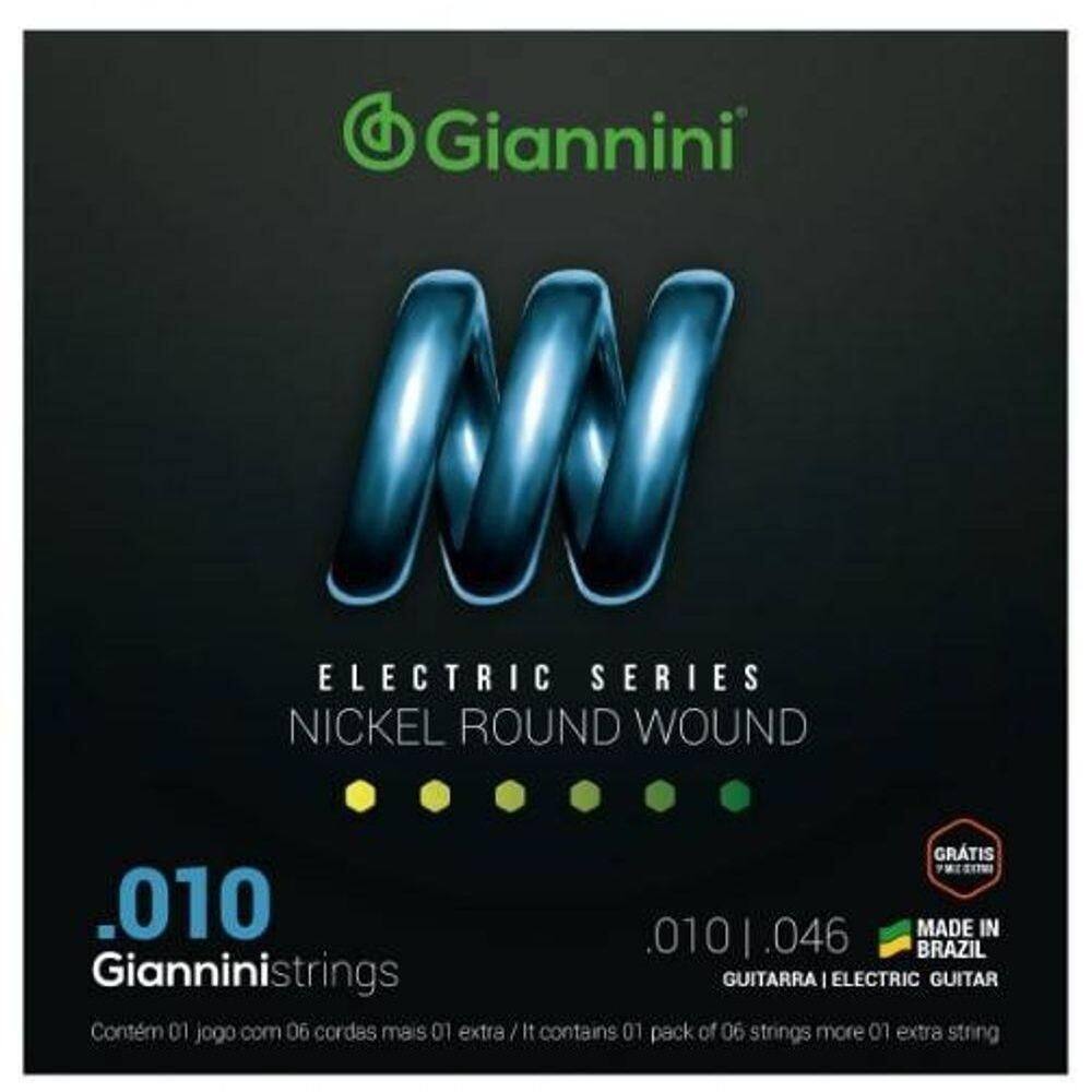 Encordoamento Giannini P-guitarra Niquel 0.010 Geegst.10