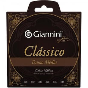 Encordoamento Para Violao Genwpm Serie Classico Nylon Media Giannini
