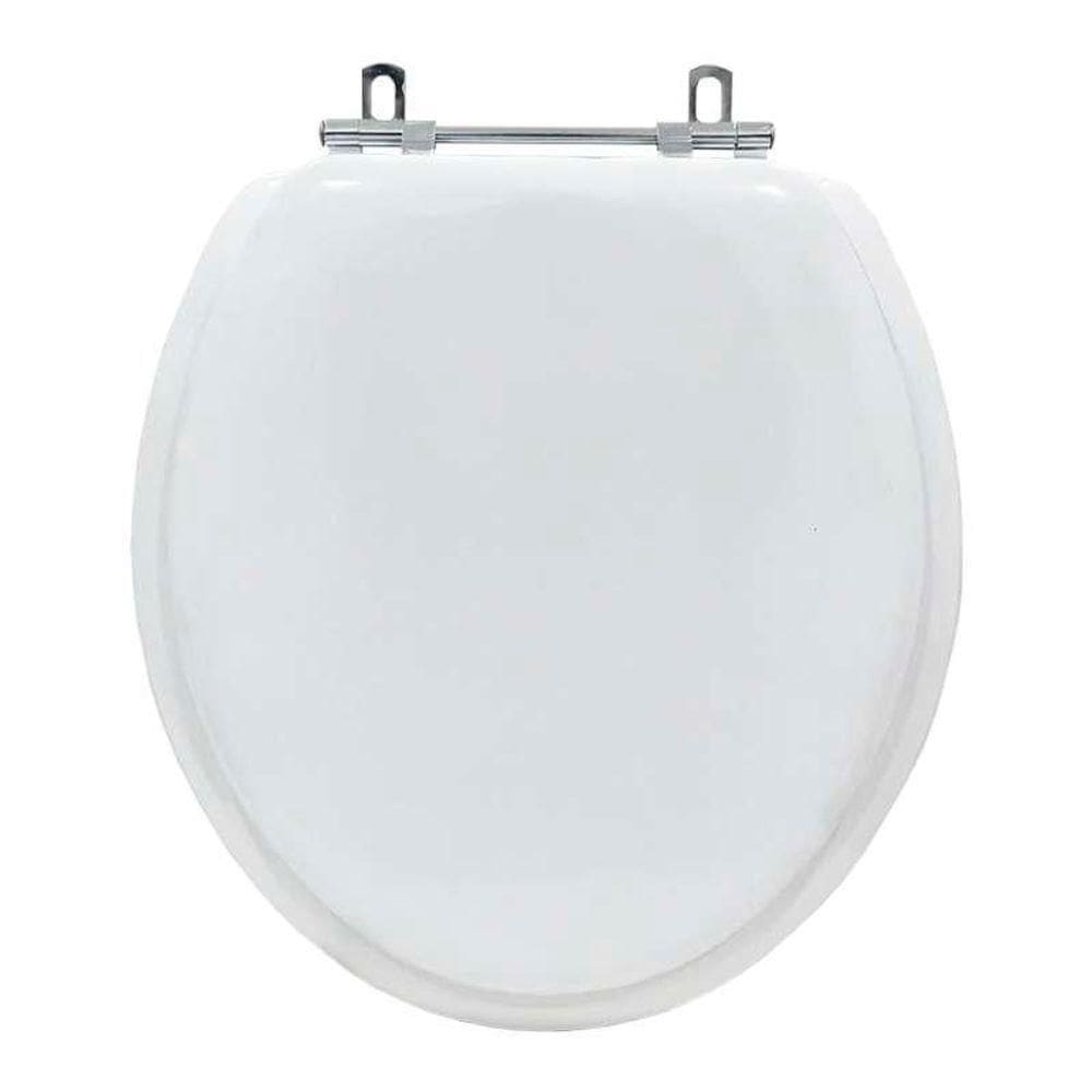 Assento Sanitario Almofadado Convencional Oval Branco