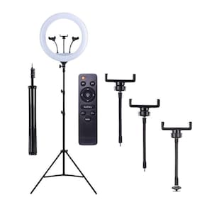 Kit Ring Light 18 Polegadas Com Tripé E Controle Remoto