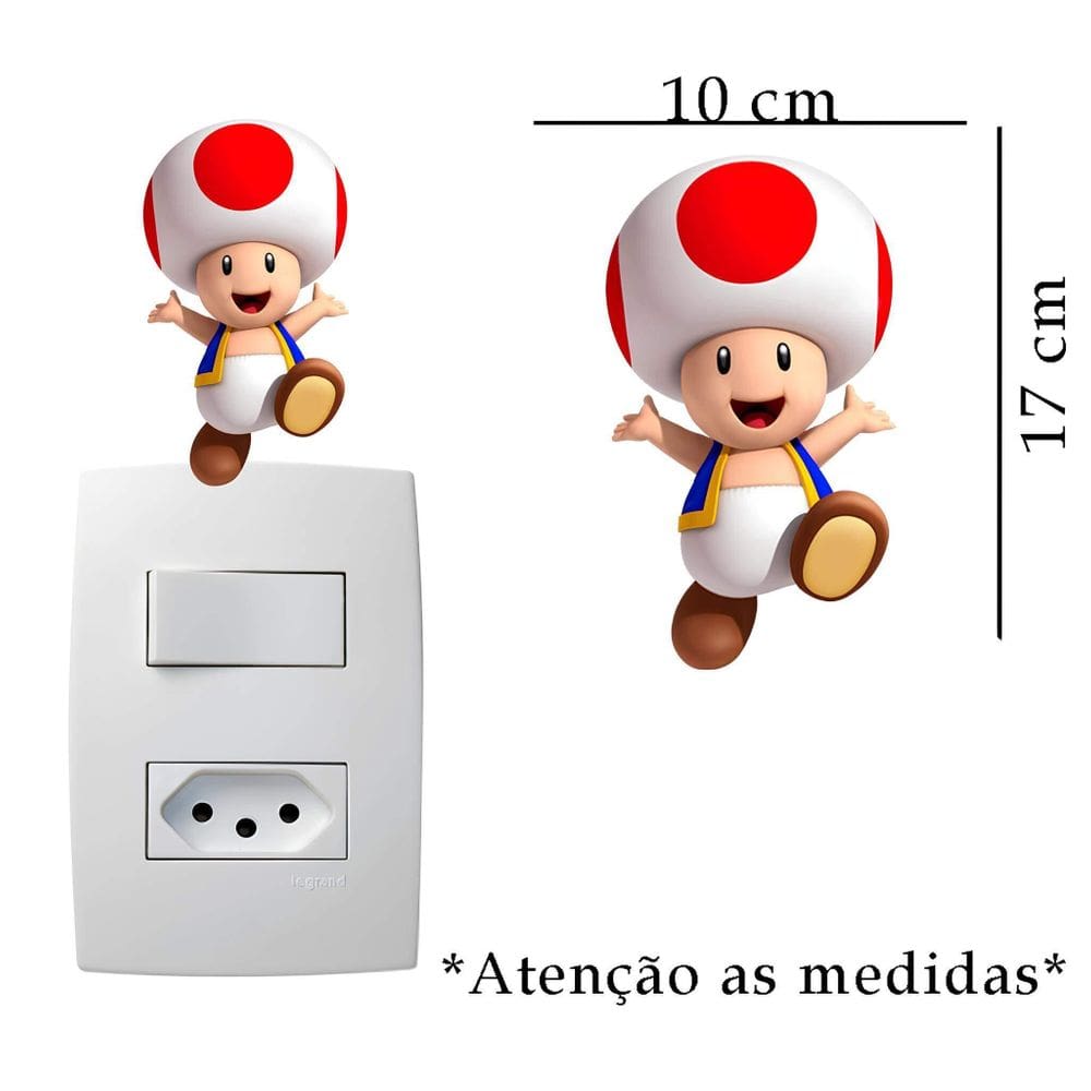 Adesivo De Interruptor Mario Mod03