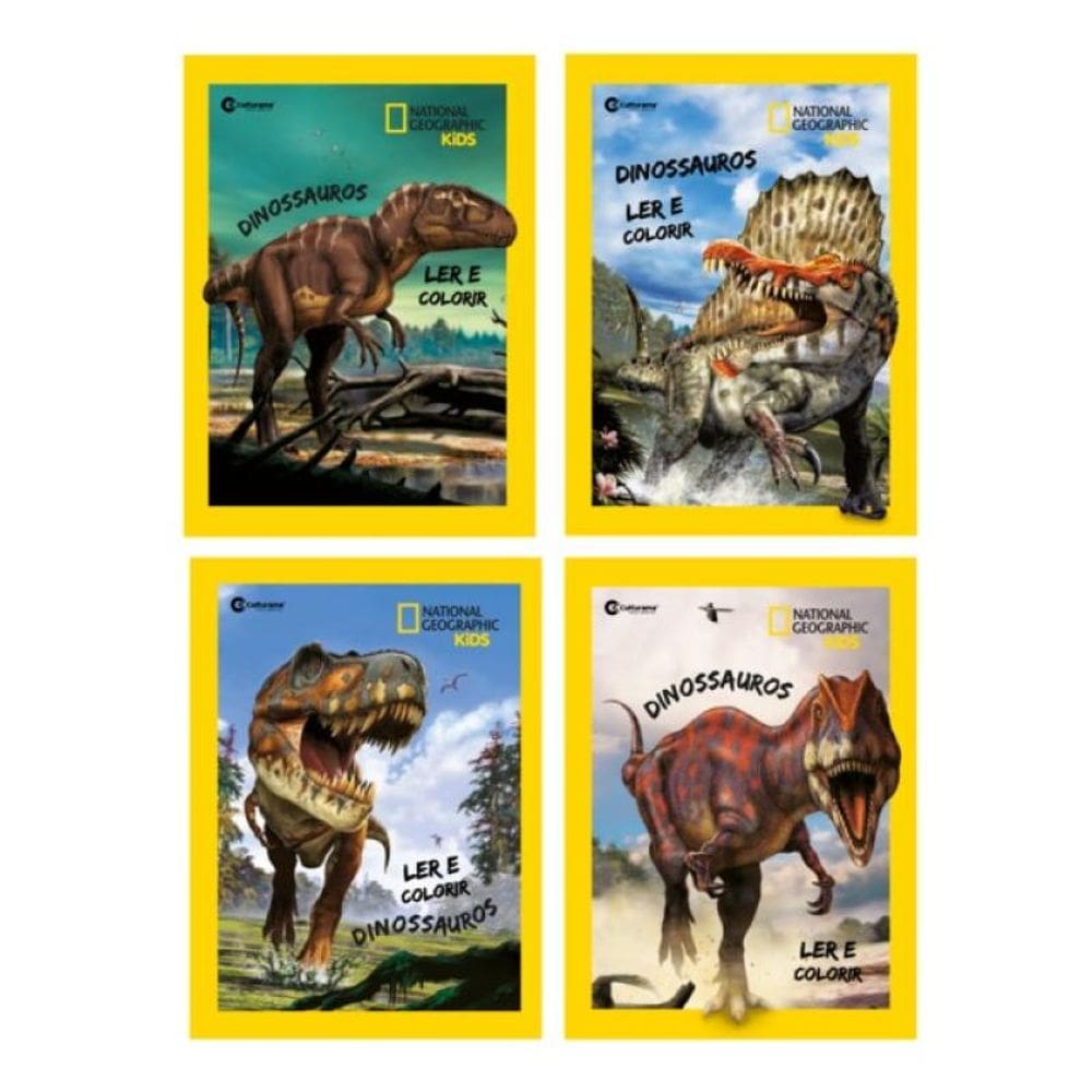Ler E Colorir Dinossauros – National Geographic Kids – 4 Capas