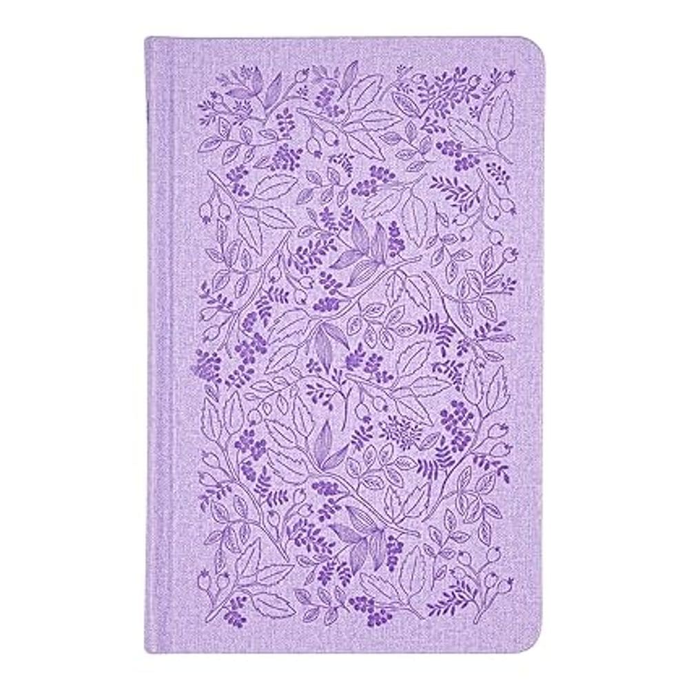 Biblia Sagrada Slim Acf, Luxo, Couro-soft sobre Capa Dura, Lavanda, Jardim