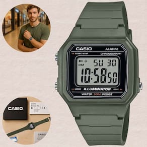 Relógio Tokaia W-217H-3AV Masculino Verde Militar Resistente à Água Cronômetro Alarme Prova d`água 50 Metros Confortável Leve