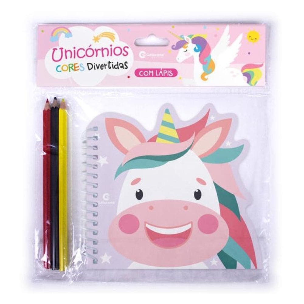 Pop Cores Divertidas Com Lápis - Unicórnios