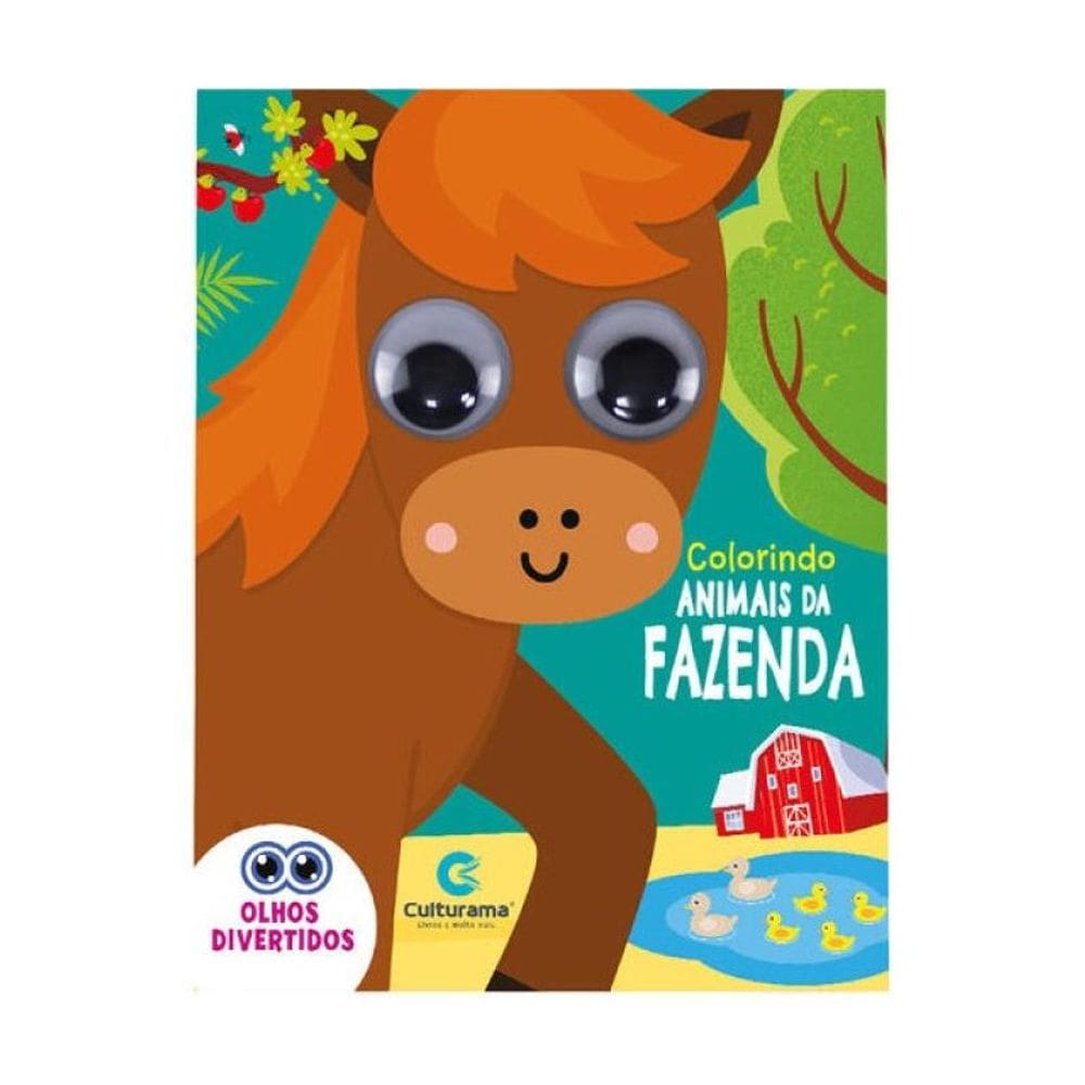 Pop Olhos Divertidos - Colorindo Animais Da Fazenda
