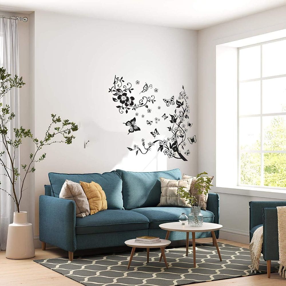 Adesivo De Parede Florais Mod02