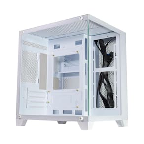 Gabinete Gamer Aquário K-Mex Micro CG-W830 - USB 3.2 - M-ATX - Branco - CGW830RH002CB0X