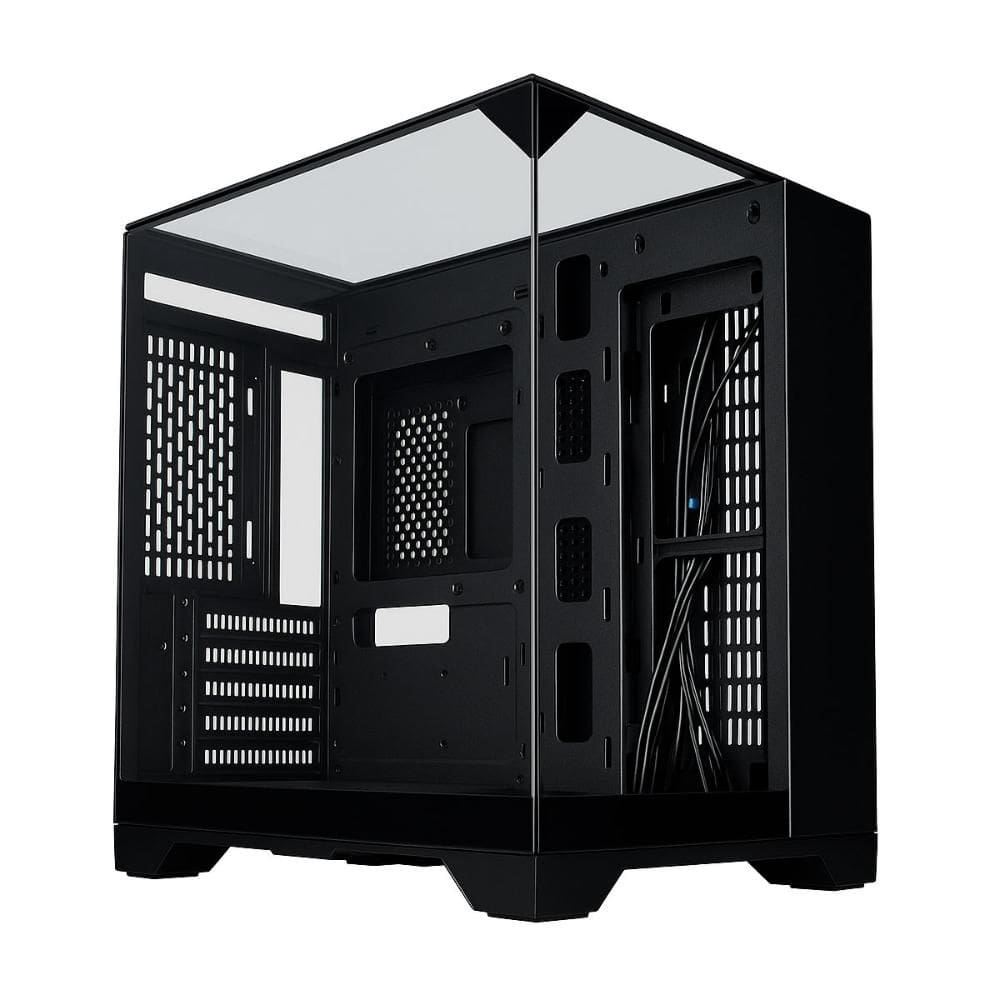 Gabinete Gamer Aquário K-Mex Visão Infinita CG-K3D3 - Vidro Temperado - USB 3.2 - M-ATX - Preto