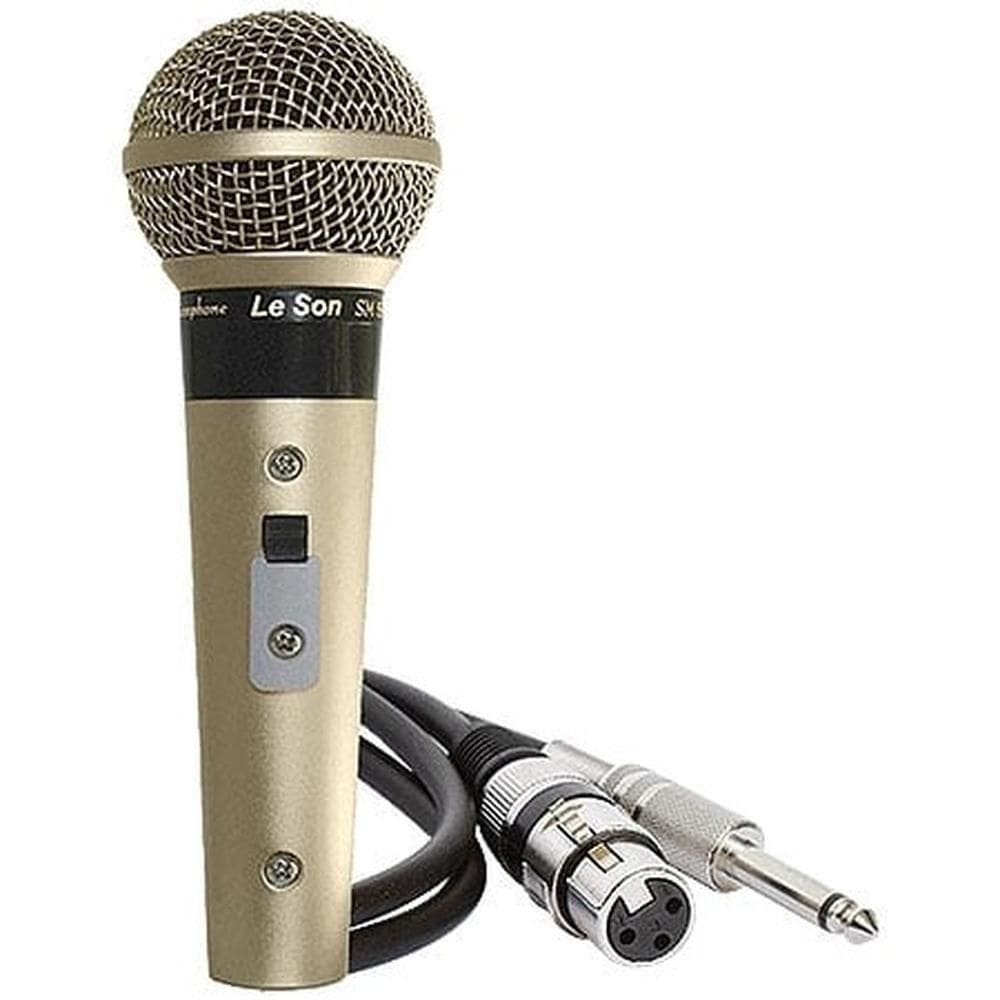 Microfone Profissional Sm58 P4* Champanhe Acompanha Cabo...