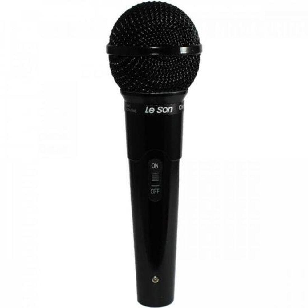 Microfone Dinamico Cardioide Mc200 Preto Leson