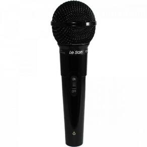 Microfone Dinamico Cardioide Mc200 Preto Leson