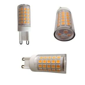 Kit 5 Lâmpadas De Led G9 7w Branco Quente(3000k) P-lustres E Arandelas