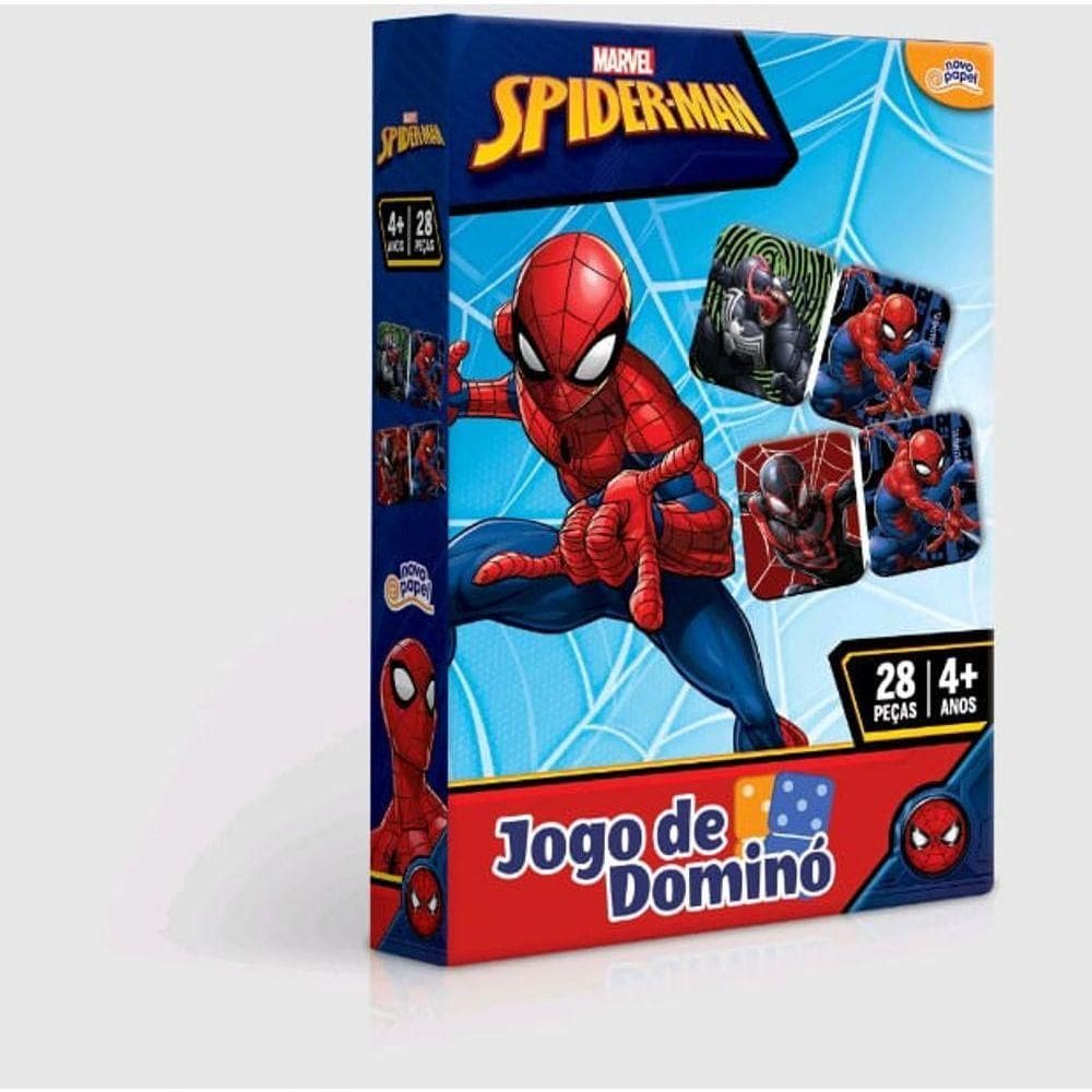 Dominó 28 Peças - Homem Aranha - Toyster - Unica Dominó 28 Peças - Homem Aranha - Toyster -
