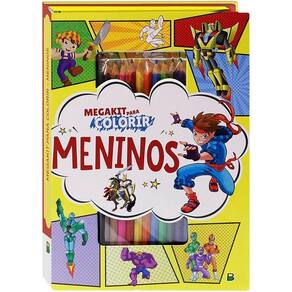 Box Livro Megakit Para Colorir - Todo Livro Meninos