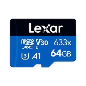 Cartão 64GB Micro SD - Velocidade até 100MB/S - Lexar - LSDMI64GBBNL633A