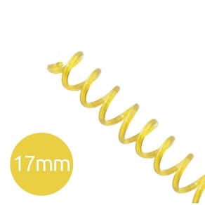 Espiral P/ Encadernação Transparente 17Mm 100 Folhas 100 Und