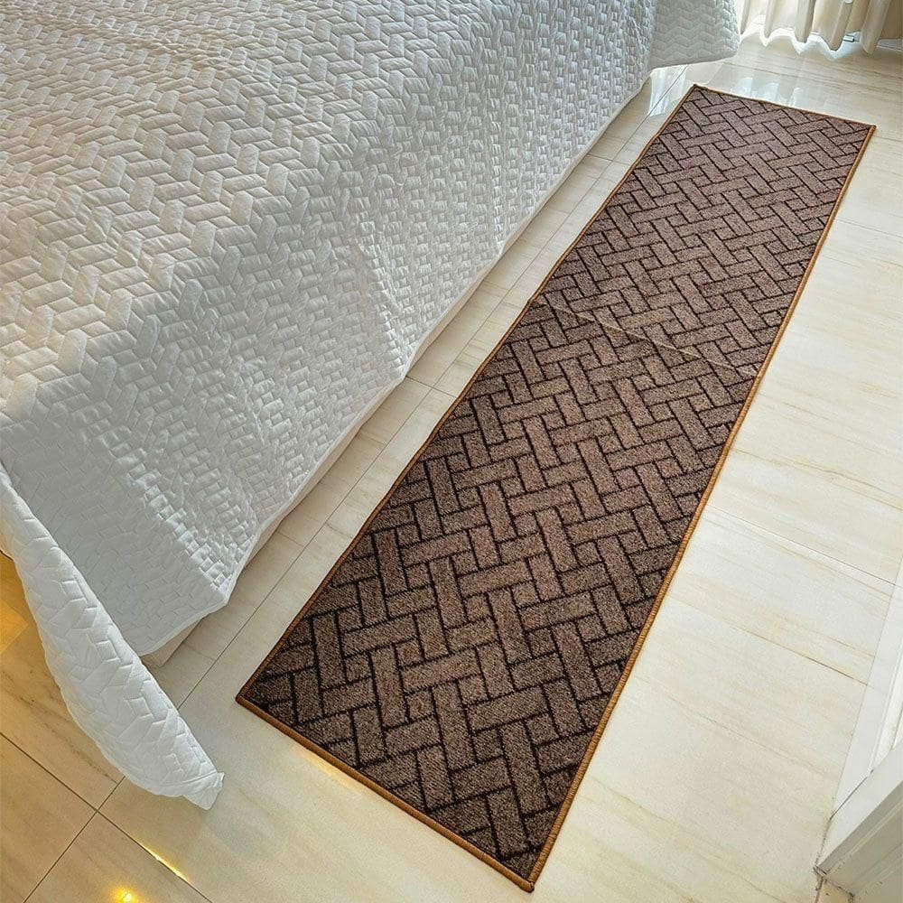 Tapete Passadeira Carpete Trama 0,50 X 3,00 Marrom