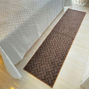 Tapete Passadeira Carpete Trama 0,50 X 3,00 Marrom
