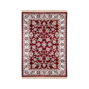 Tapete Belga Bruxelas 6 Vermelho 0,50x1,00m - Edantex