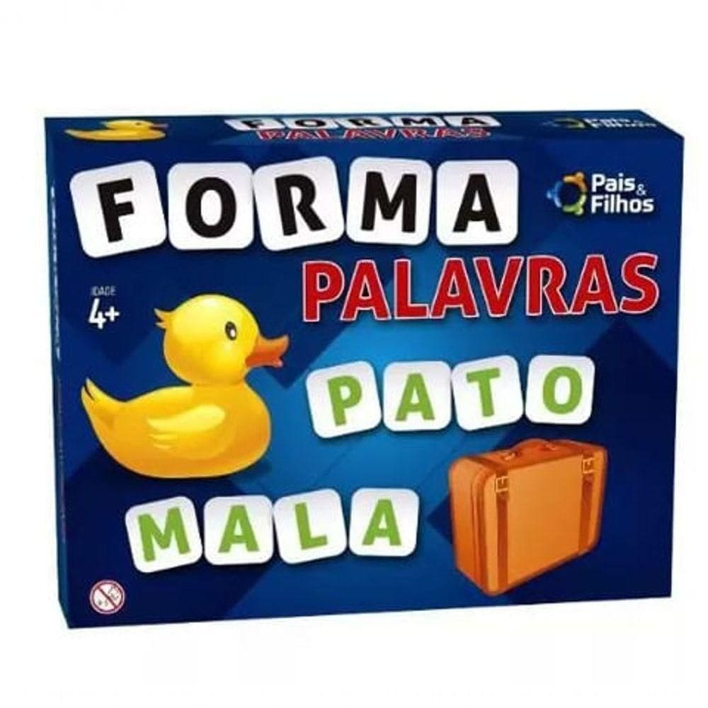 Jogo Pedagógico Forma Palavras - Pais E Filhos -