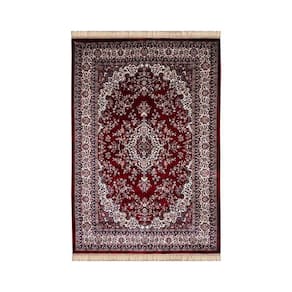 Tapete Belga Bruxelas 3 Vermelho 0,50x1,00m - Edantex