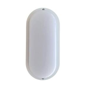 Luminária Arandela Branca Tartaruga Policarbonato Decoração Interna Externa 8w 6500k Bivolt