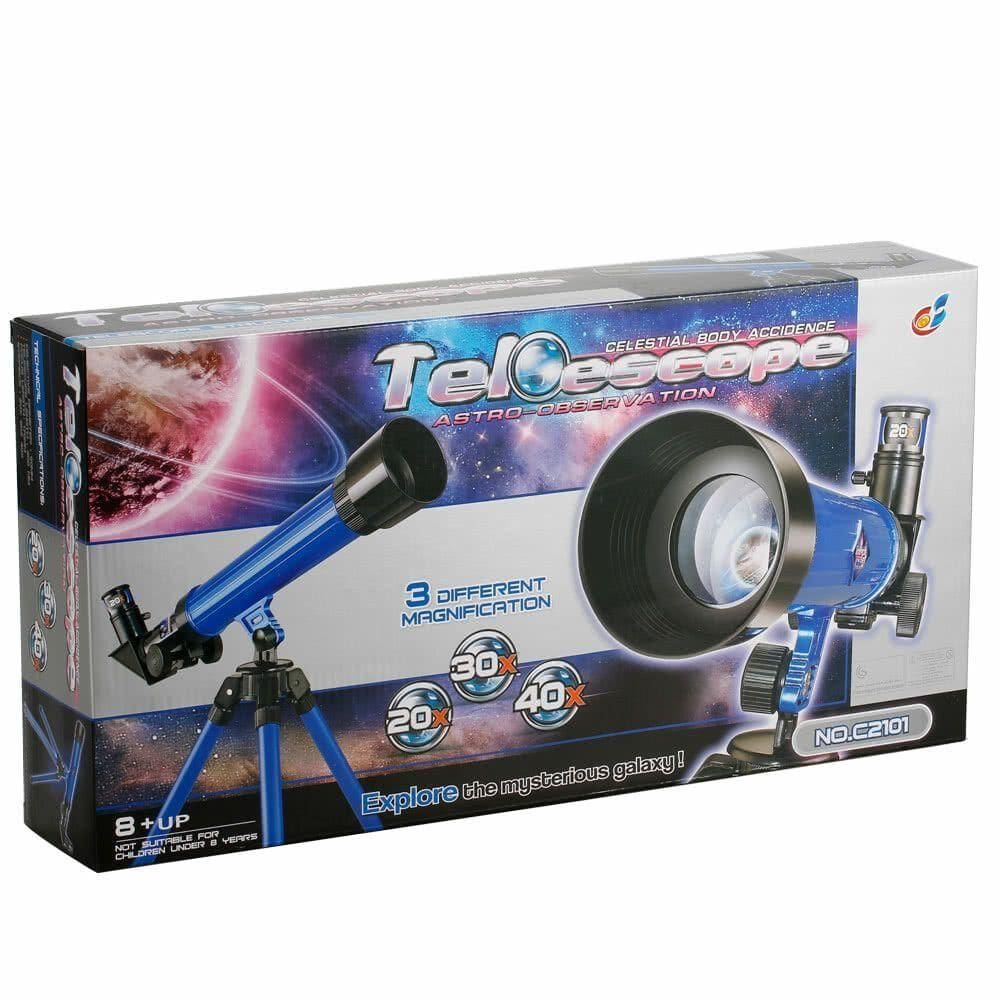 Telescopio Astro Terrestre Kit 3 Lentes Tripe Luneta Ciencia Espaço Escola