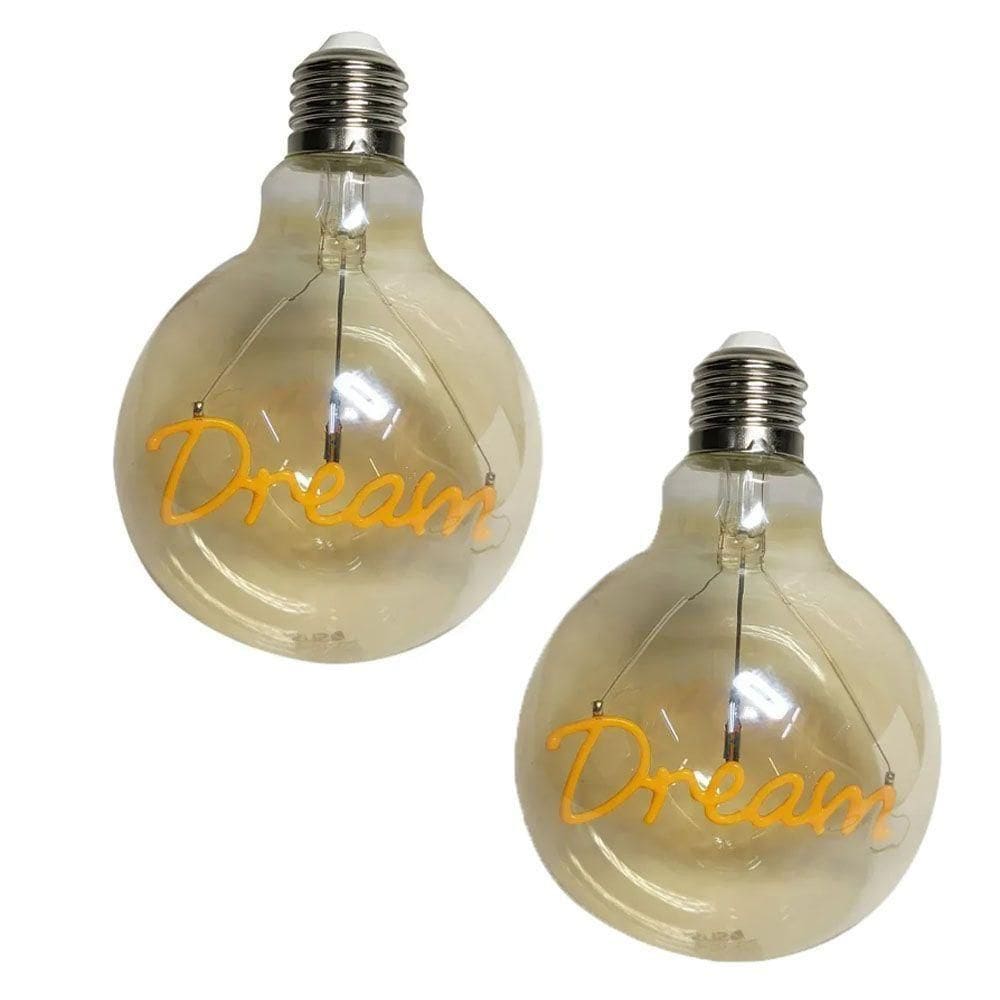 Lampada Vintage Led Dream 4w Branco Quente Kit 2 Uni