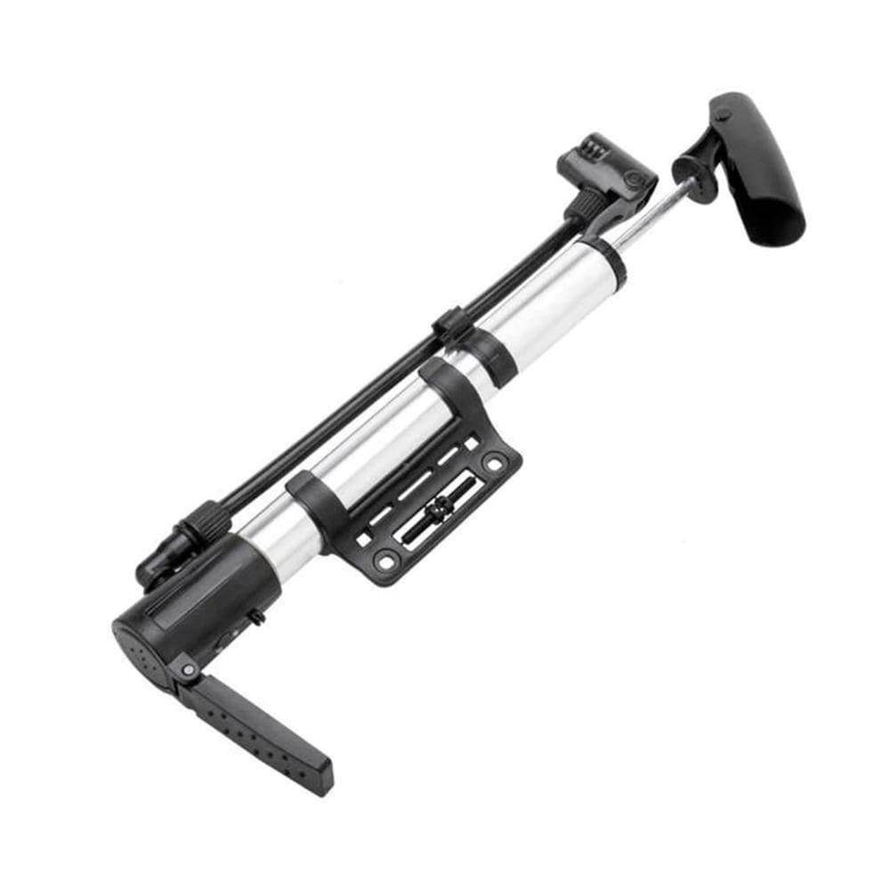 Bomba De Ar Com Suporte Encher Pneu Bicicleta, Carro, Bola, Boias, Bico Fino E Grosso