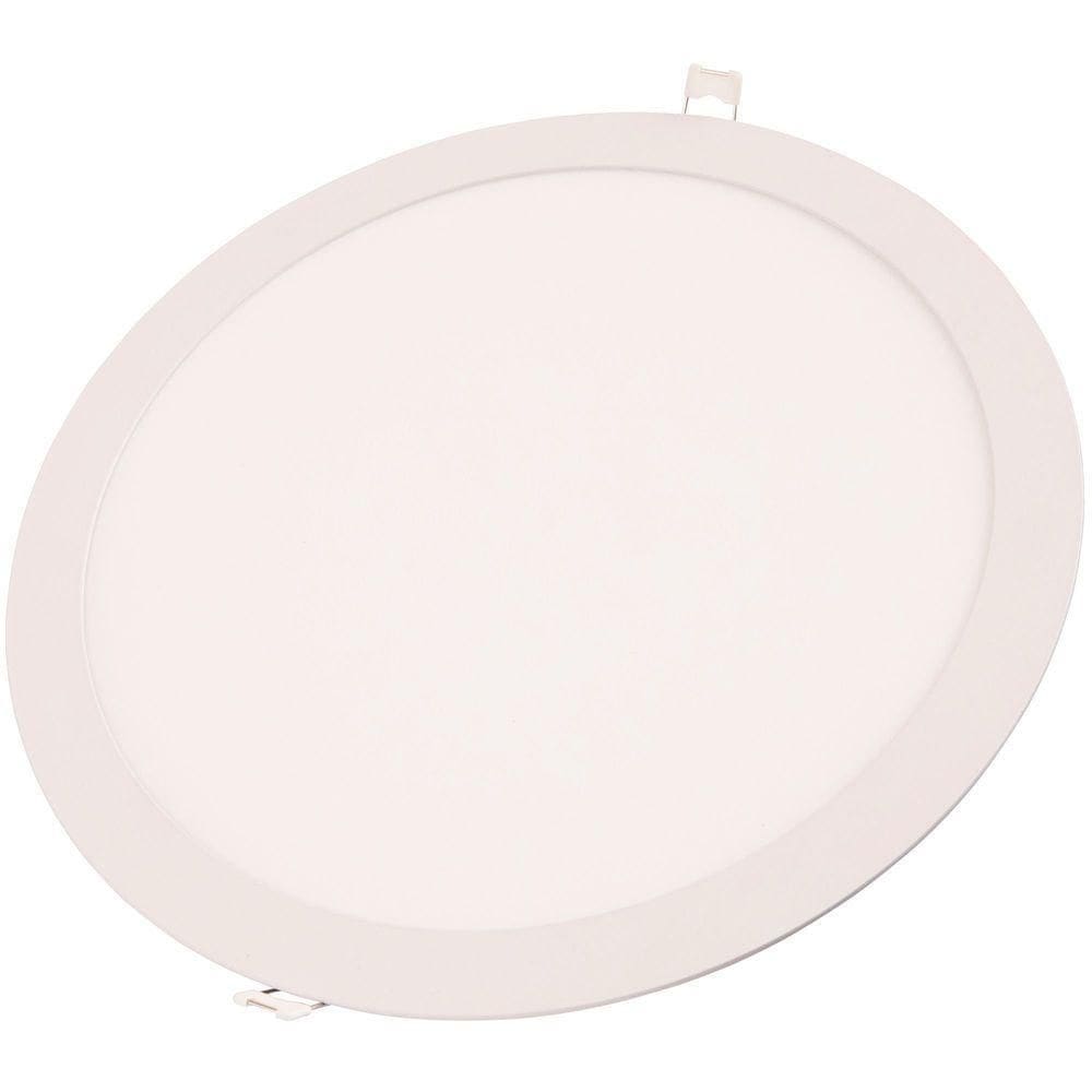 Plafon Led Tramontina Redondo De Embutir 840 Lm 12k 6500k Luz Branca Tramontina