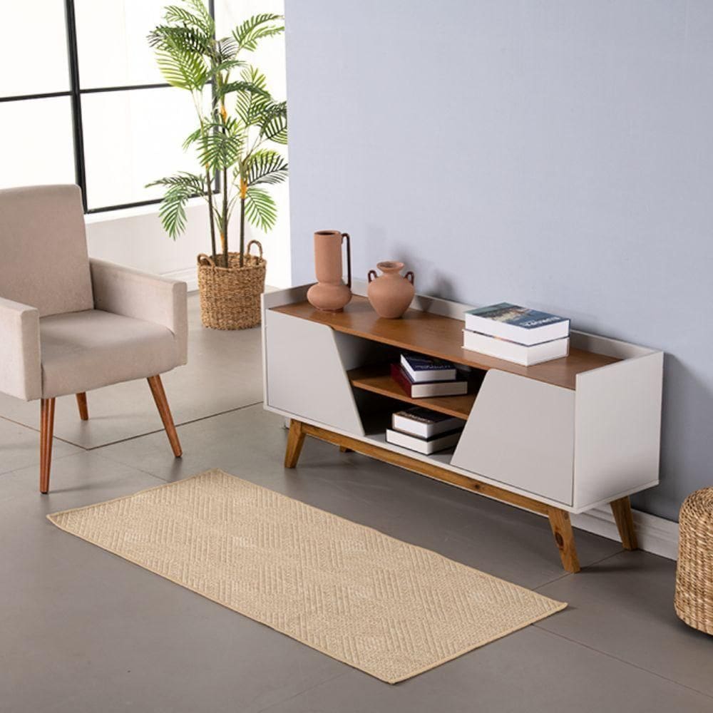 Tapete Passadeira Sisal Lancer 1 Peça 10,00m X 66cm 87% Polipropileno 13% Poliéster - Ps29 Clean