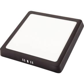 Plafon Fita Led Tramontina Quadrado De Sobrepor Preto 24 W 4000 K 1680 Lm Luz Neutra Tramontina