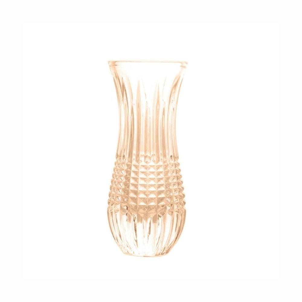 Vaso Em Cristal Queen 6x15cm Wolff âmbar