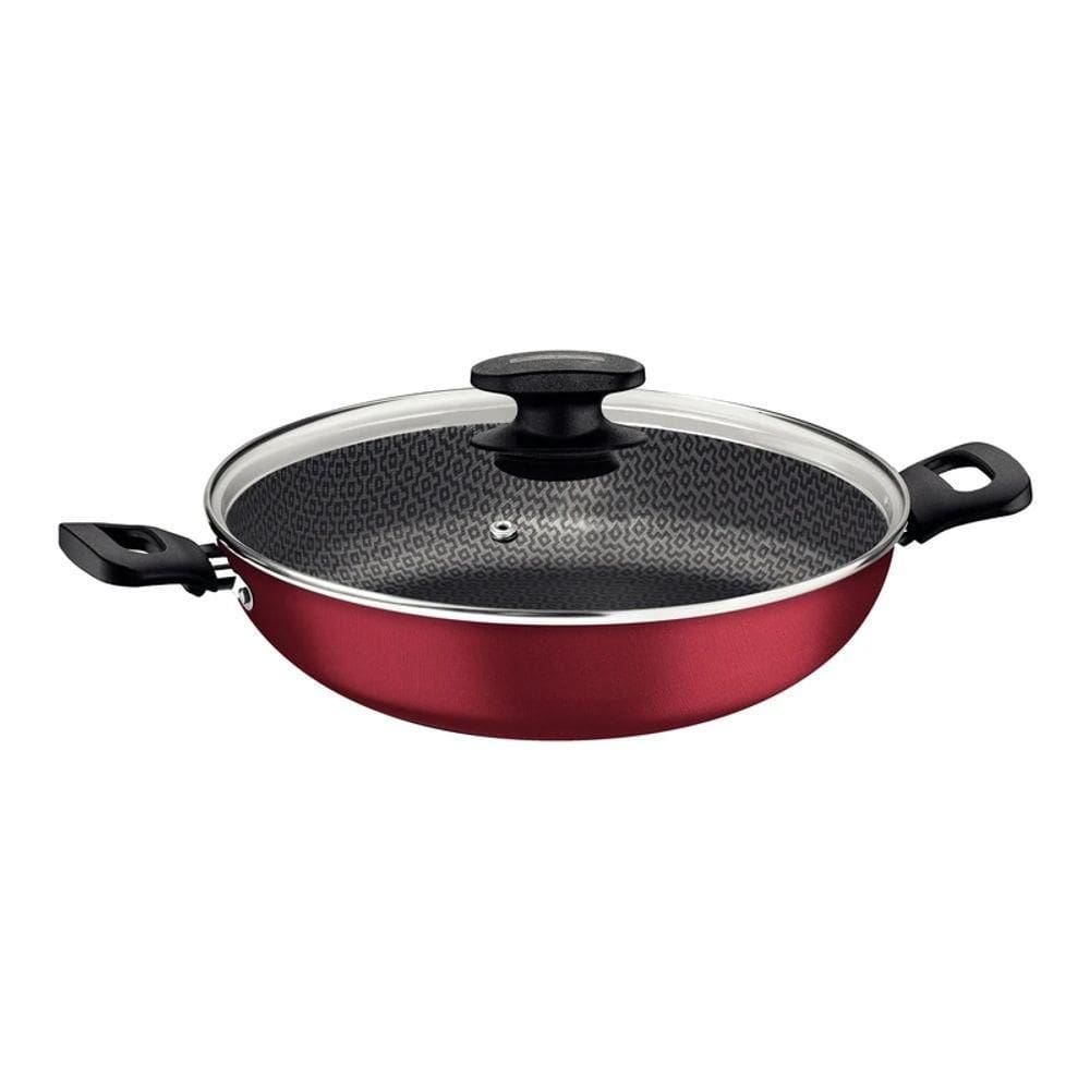 Tramontina Panela 28cm Wok Loreto Vermelha 27817022