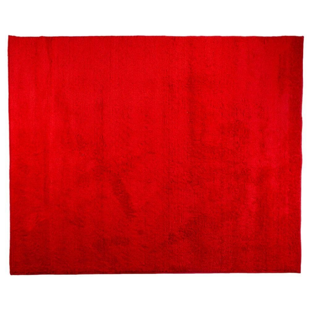 Tapete Escritório 1,00 X 1,50m Macio Antider. Vermelho