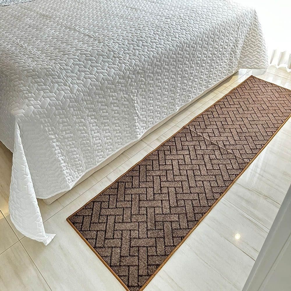 Tapete Passadeira Carpete Trama 0,50 X 4,00 Marrom