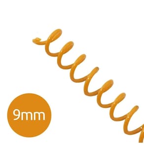 Espiral Para Encadernação Laranja 9Mm 50 Folhas 100 Und