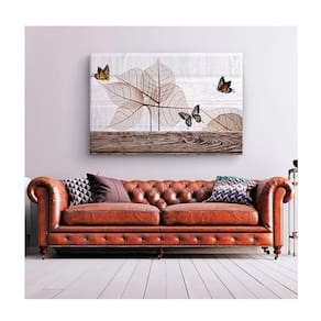 Quadro Animais Borboletas Lineares C- Moldura Preta e Vidro Tamanho 120 X 80cm