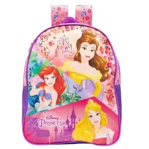Mochila Costas Infantil Princesas Disney Rosa Lilás Xeryus
