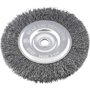 Escova Circular Aço Carbono Ondulada 6"x1/2"x1/2" Vonder