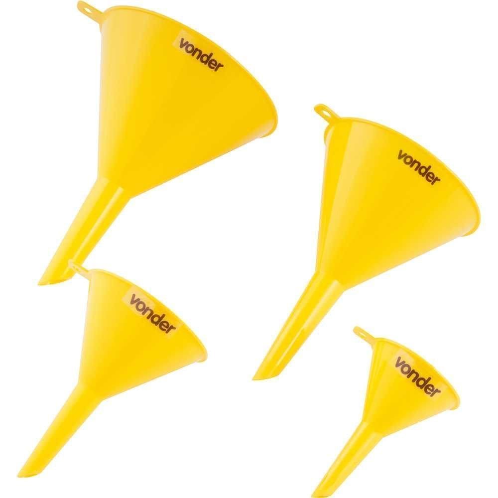 Jogo de Funis Plásticos 4 Peças Vonder