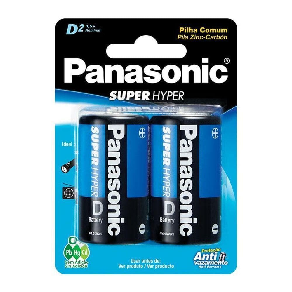 Pilha Comum D Sm-2 Panasonic Um-1shs128 [f108]