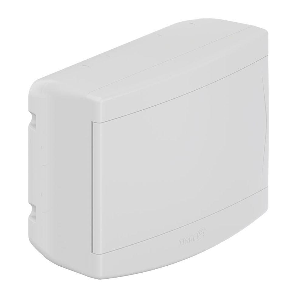 Quadro Sobrepor Pvc Sem Barramento Branco Para 6ul/8din Tigre