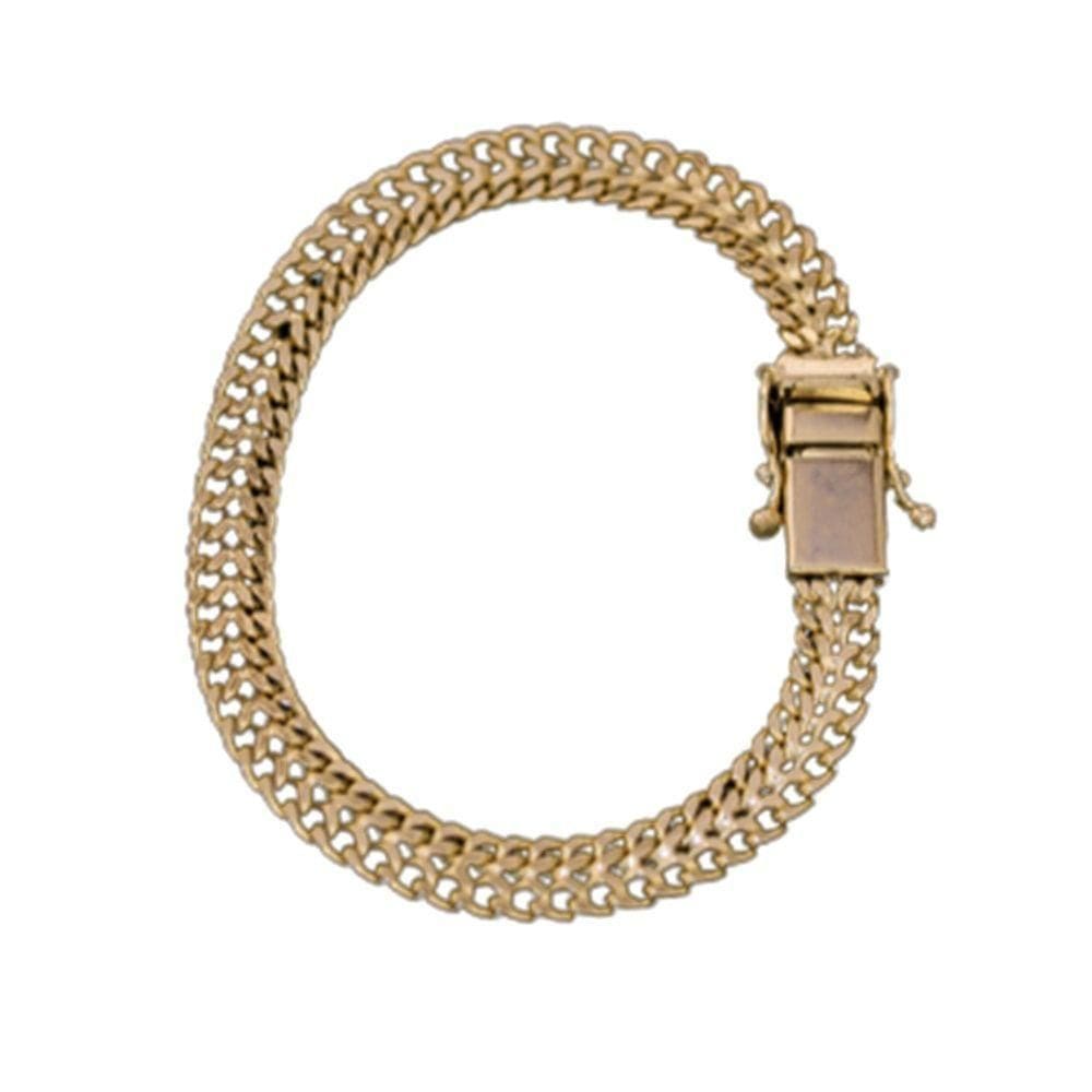 Pulseira Grumet Lacraia Fecho Lateral Duplo 7mm Moeda Antiga. - Alta Performance