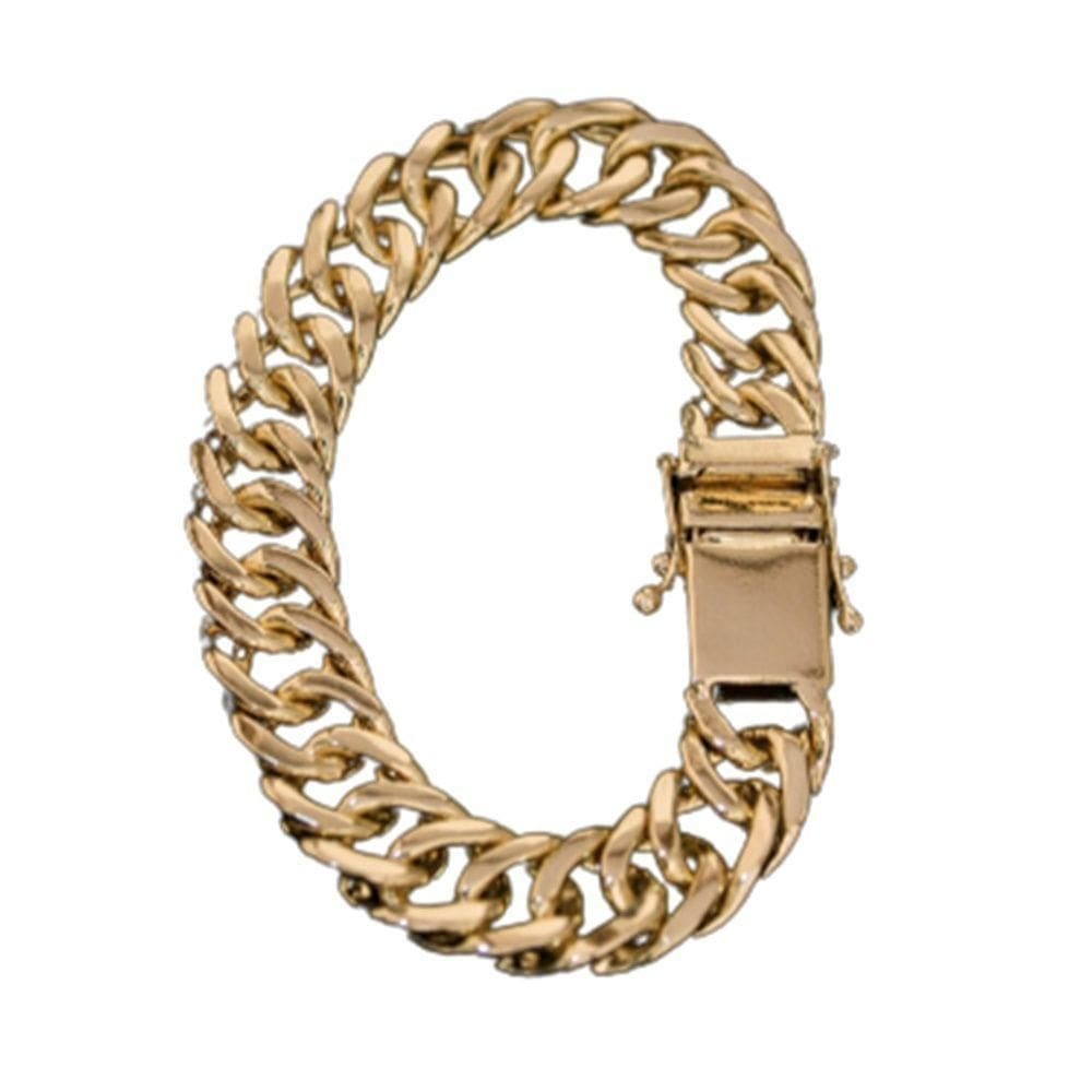 Pulseira Grumet Duplo Fecho Lateral 13mm Moeda Antiga. - Qualidade Impecável