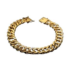 Pulseira Grumet Moeda Antiga 15mm A Ouro 18k