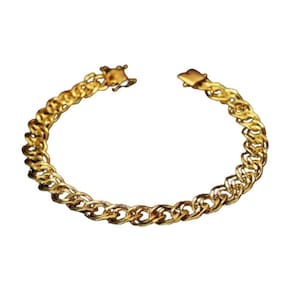 Pulseira Carioca 10mm Moeda Antiga Luxuosa. - Qualidade Garantida!