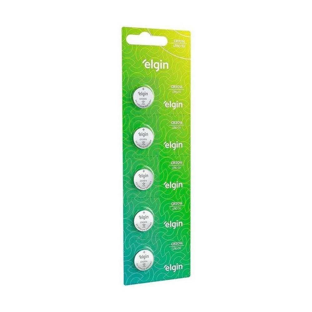 Bateria Lítio Cr2032 Elgin Cartela C-5un - Pç - 5