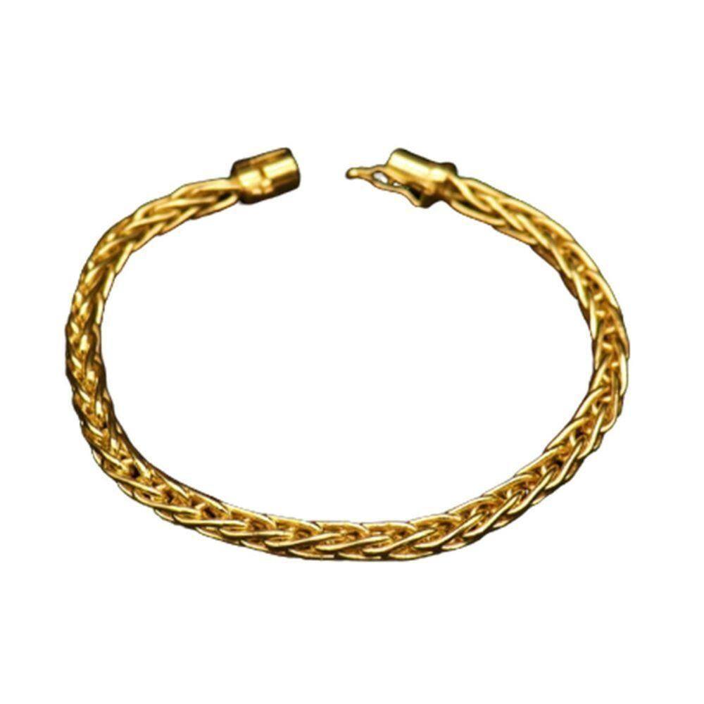 Pulseira Palmeirinha Moeda Antiga 6mm Nao Descasca